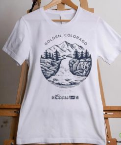 Coors Banquet Beer Golden Colorado Mountains Logo Shirt