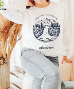 Coors Banquet Beer Golden Colorado Mountains Logo Shirt