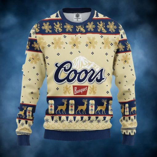 Coors Banquet Beer Ugly Christmas Sweater, Faux Wool Sweater, International Beer Day, Gifts For Beer Lovers, Best Christmas Gifts For 2022 – Prinvity