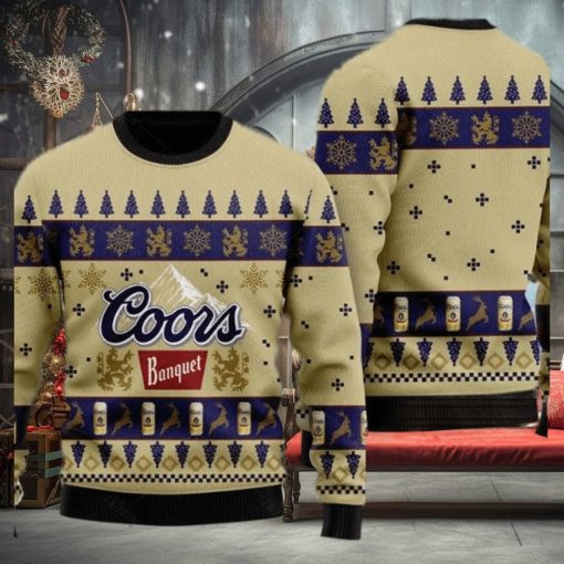 Coors Banquet Beer Ugly Christmas Sweater Xmas transformed