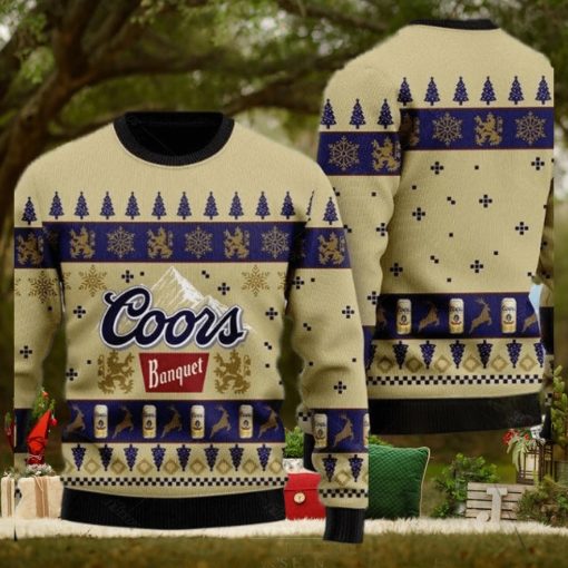 Coors Banquet Beer Ugly Christmas Sweater Xmas transformed