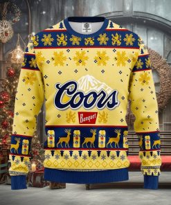 Coors Banquet Beer Ugly Knitted Christmas Sweater Coors Light Sweatshirt