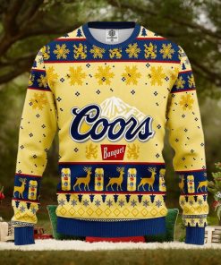 Coors Banquet Beer Ugly Knitted Christmas Sweater Coors Light Sweatshirt