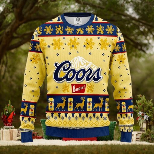 Coors Banquet Beer Ugly Knitted Christmas Sweater Coors Light Sweatshirt