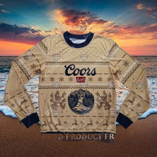Coors Banquet Big Logo Ugly Christmas Sweater