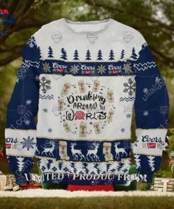 Coors Banquet Drinking Around World Ugly Christmas Sweater