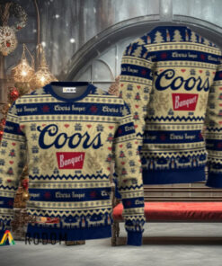 Coors Banquet Festive All Over Ugly Sweater