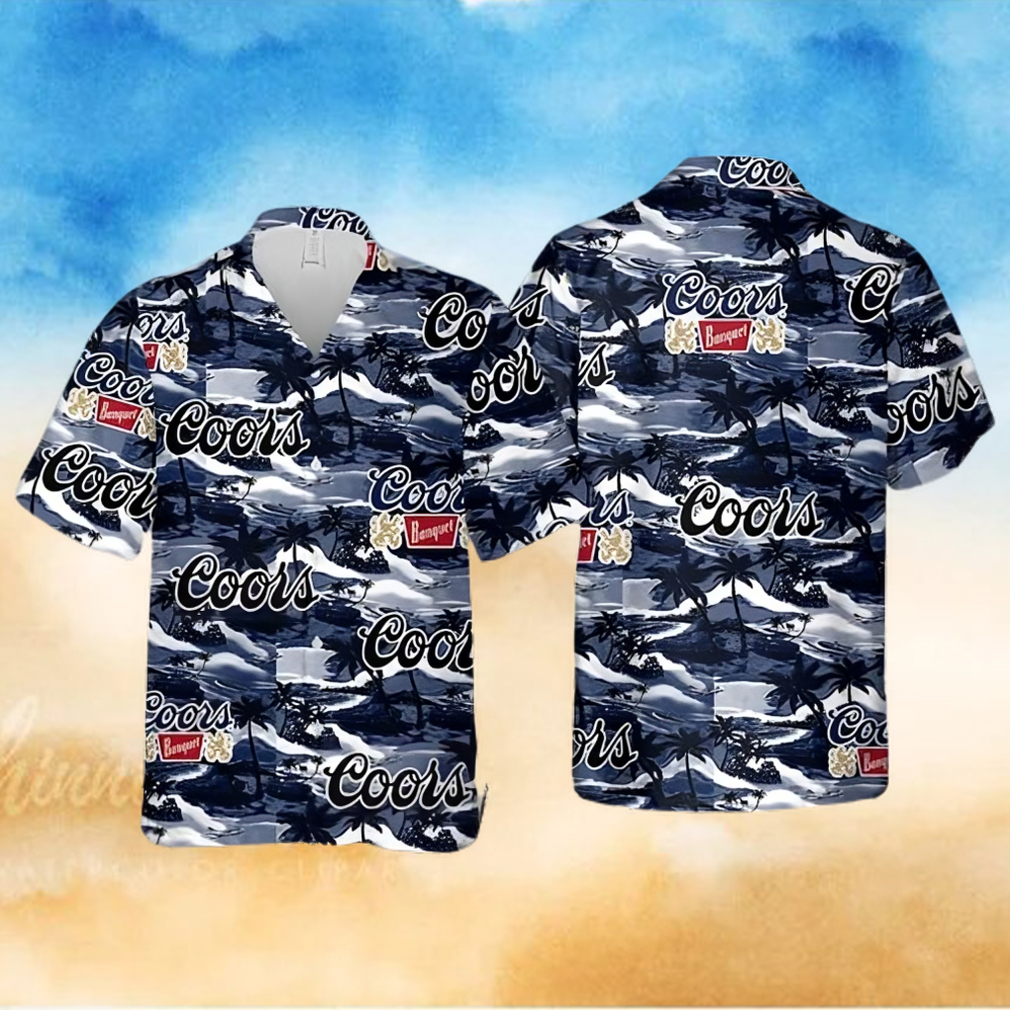 Coors Banquet Island Pattern Hawaiian Shirt Beer Lovers Gift