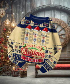 Coors Banquet Xmas Cans Of Beer Ugly Sweater