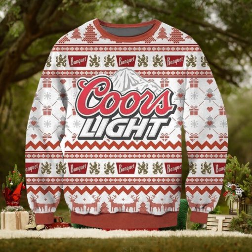 Coors Light Beer 3D Print Ugly Christmas Sweater