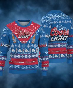Coors Light Beer Blue Ugly Christmas Sweater, Faux Wool Sweater, International Beer Day, Gifts For Beer Lovers, Best Christmas Gifts For 2022 – Prinvity