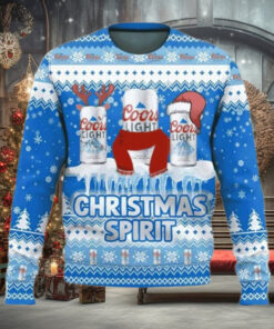 Coors Light Beer Christmas Spirit Ugly Christmas Sweater