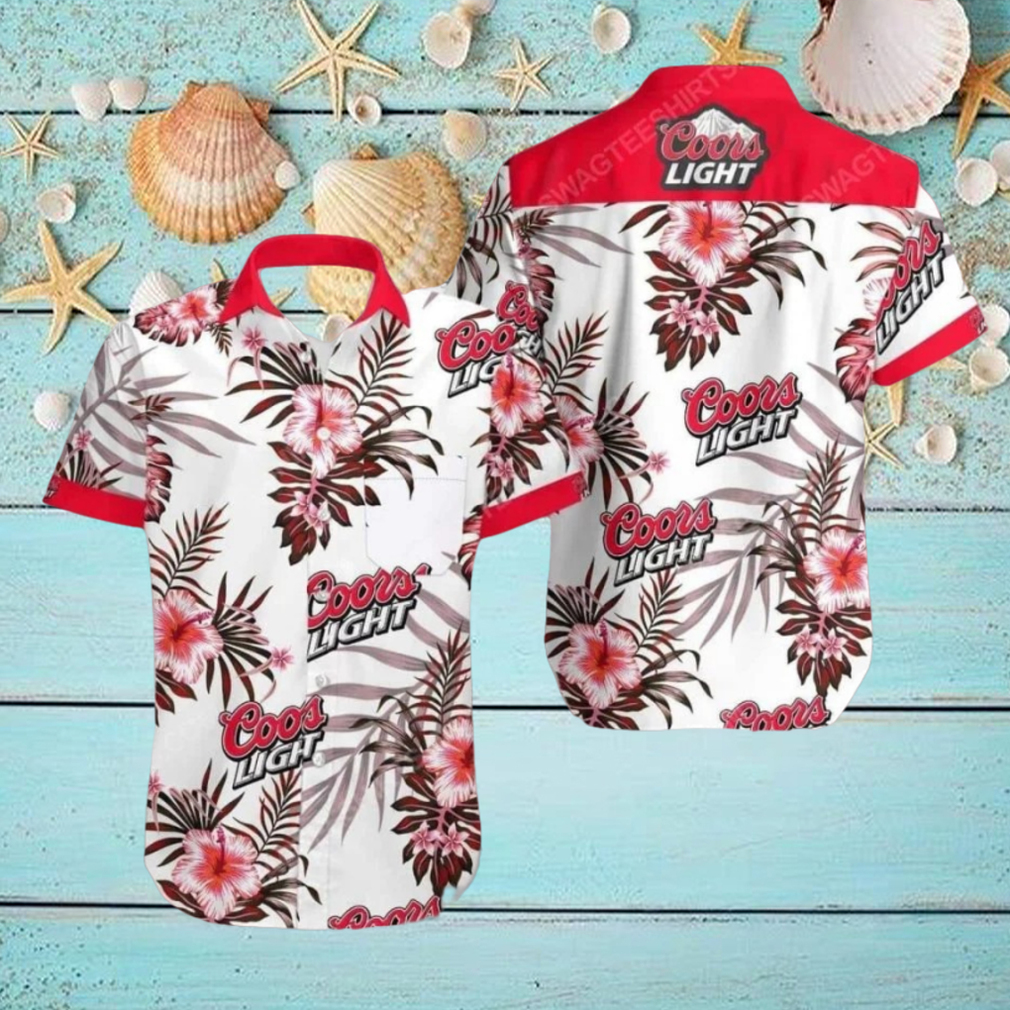 Coors Light Beer Flower Tropical Hawaiian Shirt For Men Women Coors Light Beer Flower Tropical Hawaiian Shirt For Men Women