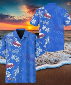 Coors Light Beer Hawaiian Shirt Ocean Animals Gift For Sea Lover