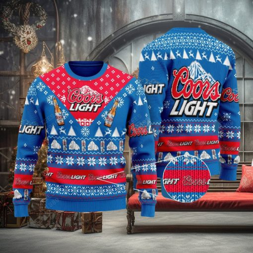 Coors Light Beer Knitted Xmas Sweater Gift Men And Women