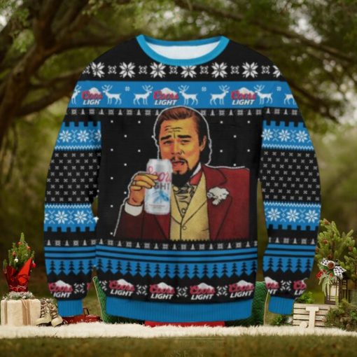 Coors Light Beer Leonardo Meme Ugly Christmas Sweater