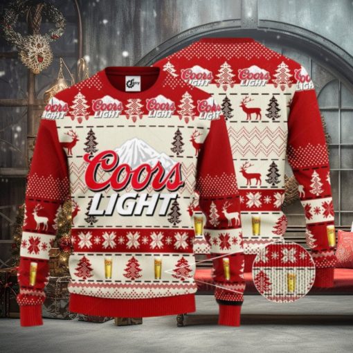 Coors Light Beer Ugly Christmas Sweater
