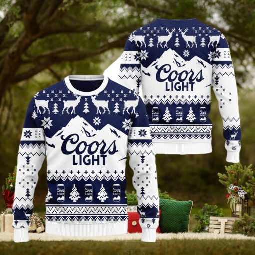 Coors Light Beer Ugly Christmas Ugly Sweater Coors Ugly Xmas