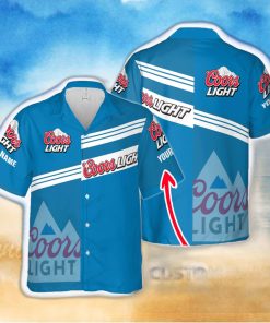 Coors Light Bright Custom Name Design Hawaiian Shirt For Men And Women Gift Beach