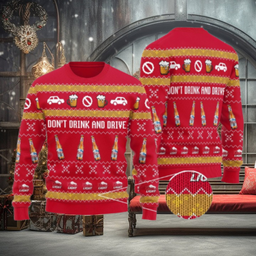 Coors Light Don’t Drink And Drive Red Ugly Sweater Coors Light Don’t Drink And Drive Red Ugly Sweater