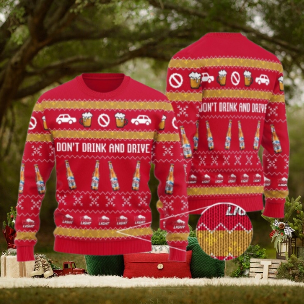 Coors Light Don’t Drink And Drive Red Ugly Sweater Coors Light Don’t Drink And Drive Red Ugly Sweater