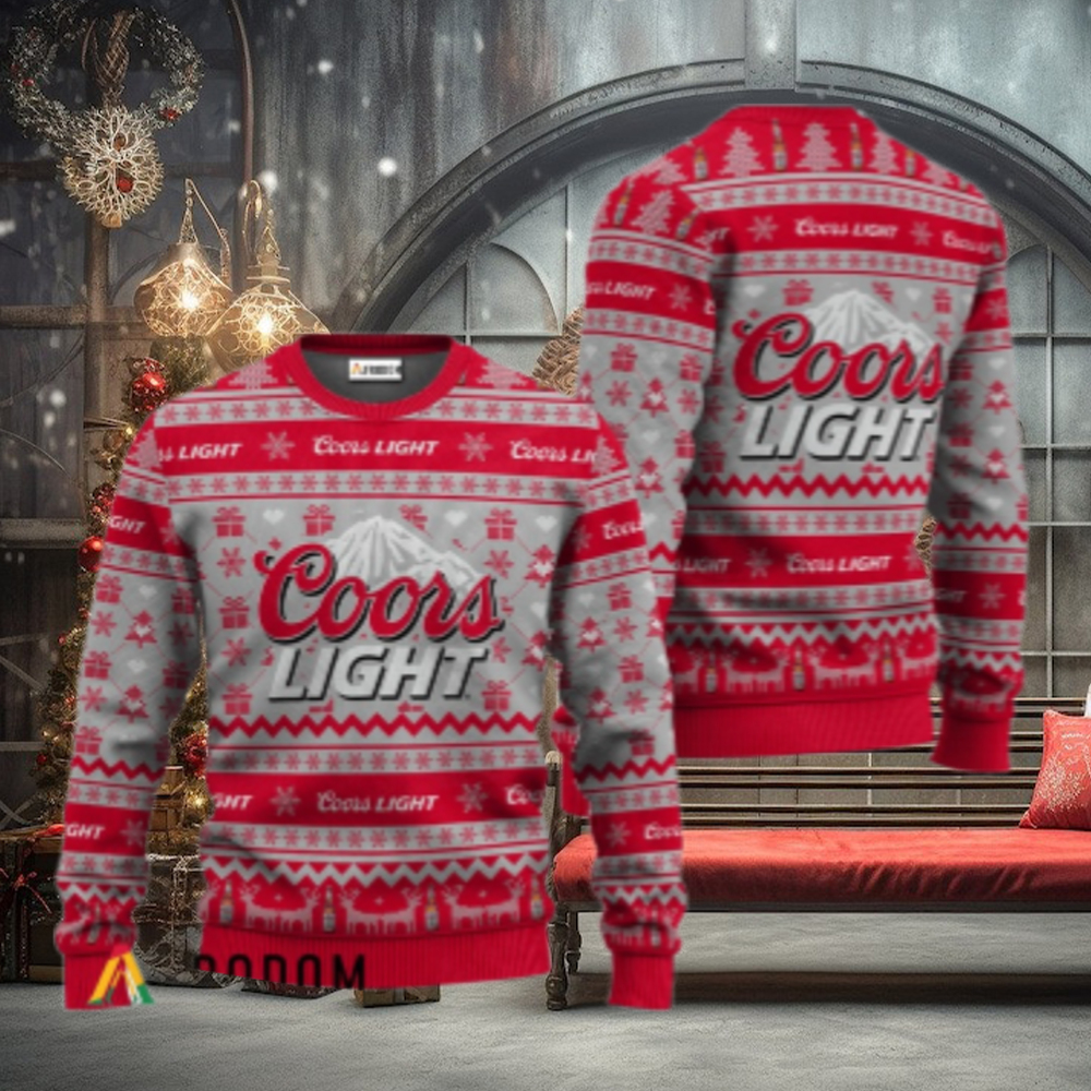 Coors Light Festive All Over Ugly Sweater Coors Light Festive All Over Ugly Sweater