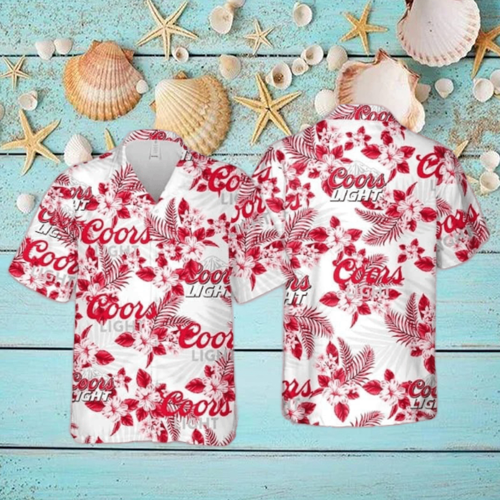 Coors Light Hawaiian Shirt Hibiscus Flower Pattern Beach Lovers Gift Coors Light Hawaiian Shirt Hibiscus Flower Pattern Beach Lovers Gift