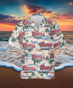 Coors Light Hawaiian Shirt Island Pattern Gift For Beach Trip