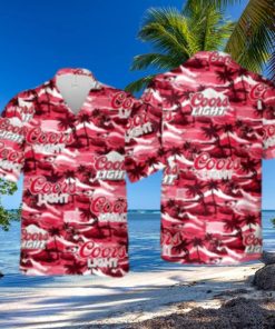 Coors Light Hawaiian Shirt Sea Island Pattern Beach Gift For Friend