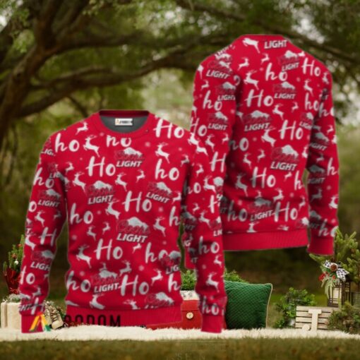 Coors Light Ho Ho Ho Christmas Sweater