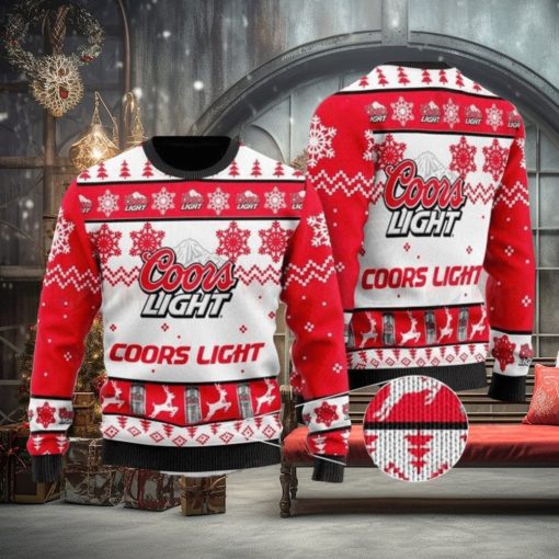Coors Light Sweater, Christmas Gift Apparel, Merry Ugly Christmas Sweater