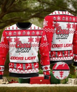 Coors Light Sweater, Christmas Gift Apparel, Merry Ugly Christmas Sweater