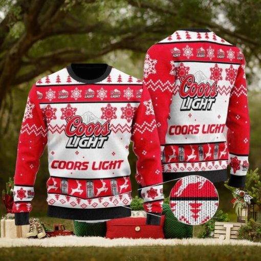 Coors Light Sweater, Christmas Gift Apparel, Merry Ugly Christmas Sweater