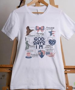 Coquette God Says I Am 4th Of July Shirt