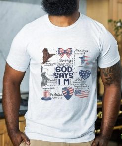 Coquette God Says I Am 4th Of July Shirt