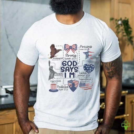 Coquette God Says I Am 4th Of July Shirt