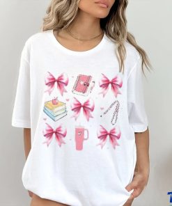 Coquette Pink Bow Teacher shirt