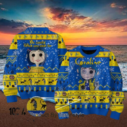 Coraline Be Careful What You Wish For Sweater