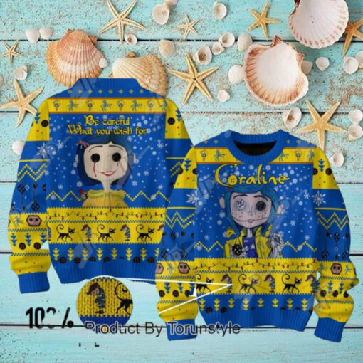 Coraline Be Careful What You Wish For Sweater