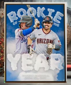 Corbin Carroll Is The 2023 National League Rookie Of The Year Home Decor Poster Canvas