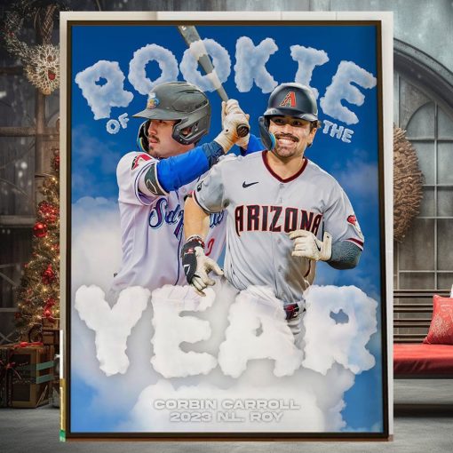 Corbin Carroll Is The 2023 National League Rookie Of The Year Home Decor Poster Canvas