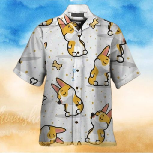 Corgi Chibi Funny Hawaiian Shirt Gift For Beach Lovers