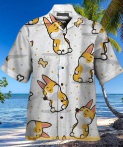 Corgi Chibi Funny Hawaiian Shirt Gift For Beach Lovers