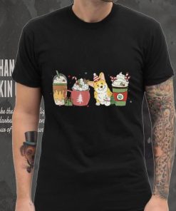 Corgi Coffee Latte Winter Christmas Dog Mom Holiday Shirt