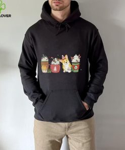Corgi Coffee Latte Winter Christmas Dog Mom Holiday Shirt