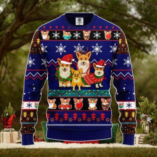 Corgi Cute Noel Mc Ugly Christmas Blue 1 Amazing Gift Men And Women Christmas Gift