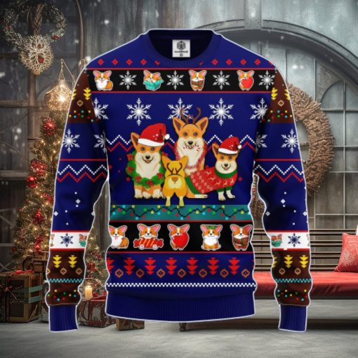 Corgi Cute Noel Mc Ugly Christmas Blue 1 Amazing Gift Men And Women Christmas Gift