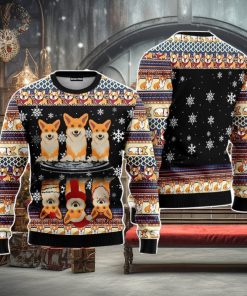 Corgi Dog Christmas Unisex Ugly Sweater