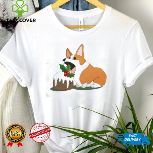 Corgi Eating Cupcake Christmas Corgi Shirt