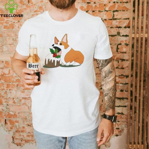 Corgi Eating Cupcake Christmas Corgi Shirt